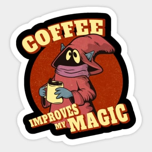 Coffee Improves My Magic Sticker